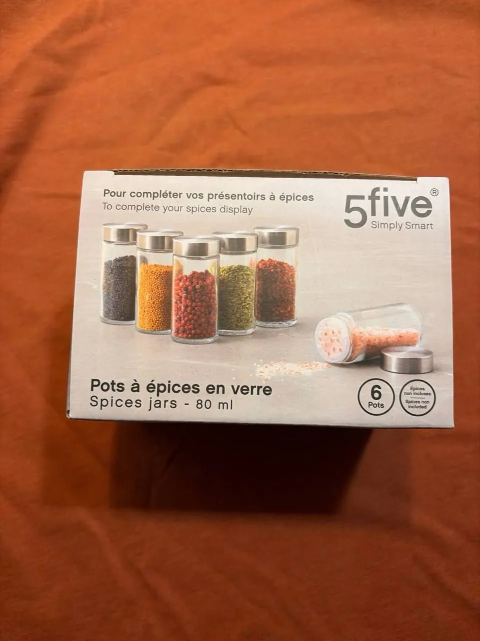 Pots à épices en verre 5five (lot de 6), photo 4